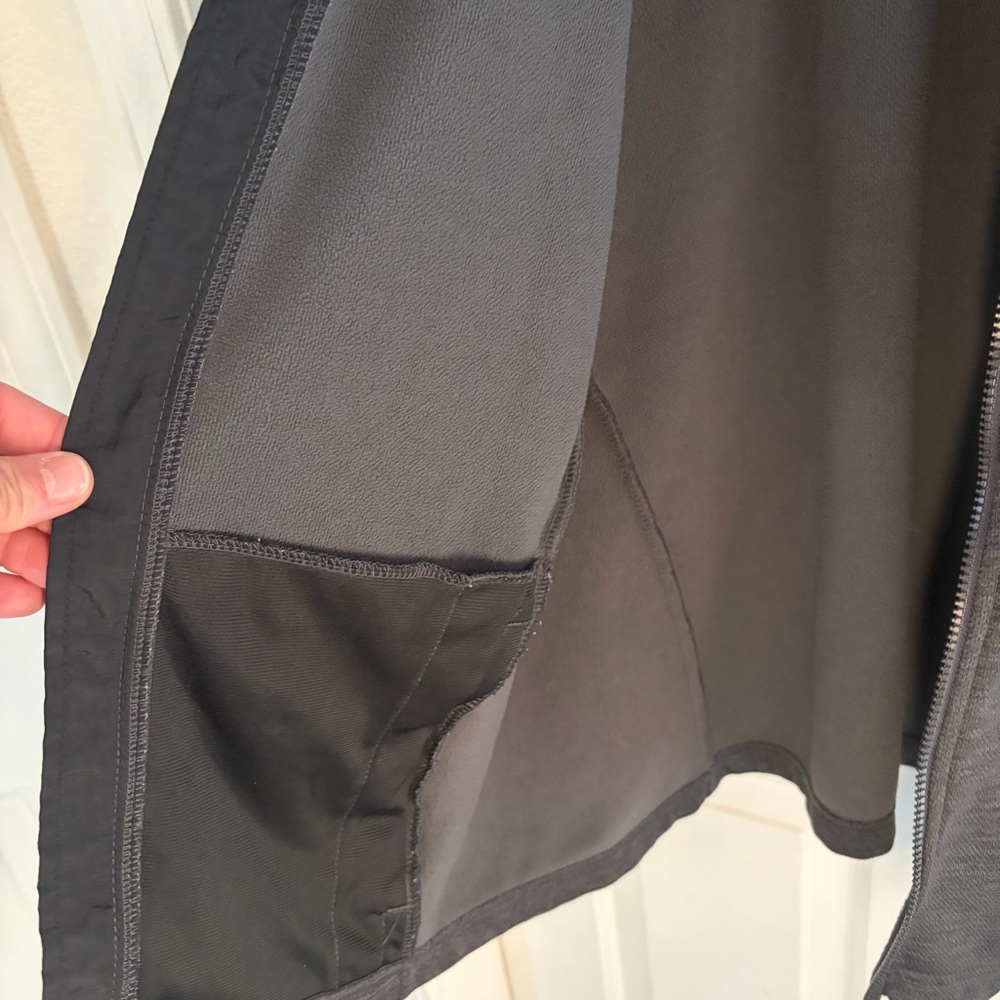 Orvis Men’s Medium Full Zip Fleece Jacket Gray Black Outdoor - Picture 4 of 9